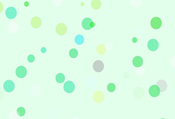 Light Green vector texture with colored snowflakes.