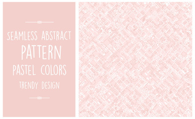 Seamless abstract pattern trendy pastel