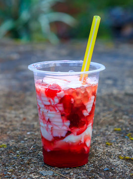 Strawberry Taho From Baguio City, Philippines