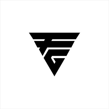 Initial letter gf or fg logo vector design template