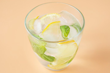 basil lemonade refresh drink for summer