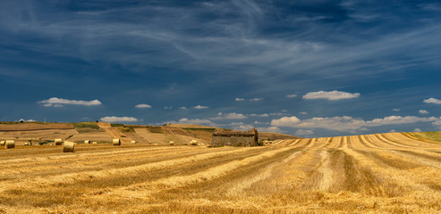 Rural landscape in Basilicata at summer