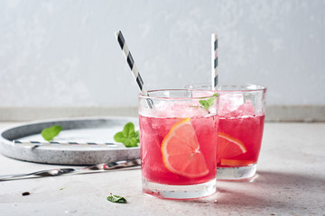 Summer watermelon cocktail Agua fresca.