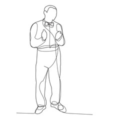 one line drawing man, guy