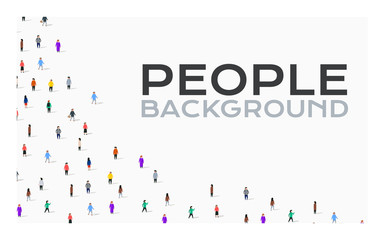 Large group of people on white background. People communication concept.