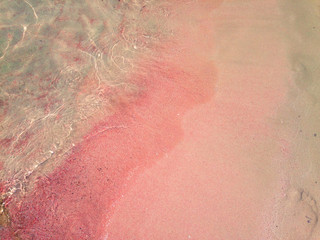 Fototapeta premium Pink sand of Balos beach, Crete , Greece