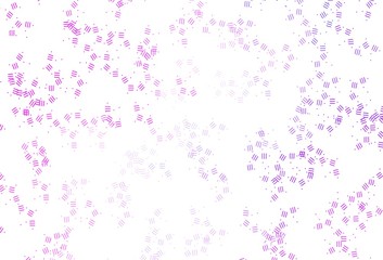 Light Purple, Pink vector background with straight lines, dots.
