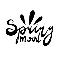 Simple and stylish collection of modern illustrations, vector hand drawn elements, doodles, lettering, phrase