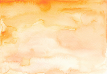 Orange watercolor background Gradient texture Bright yellow Ombre backdrop