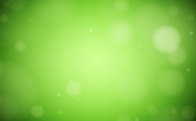 green lush bokeh background with circular blurs vector illustration