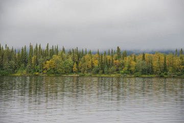 Fog over Lake Lovozero