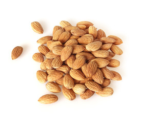 Almonds isolated