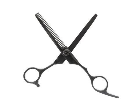 Thinning Shears For Haircuts Isolated On A White