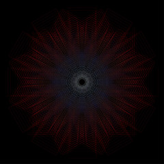 Original and unique geometric shape sign, pentagram rune