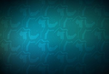 Dark BLUE vector texture with curved lines. Colorful geometric sample with gradient lines.  Elegant pattern for a brand book.