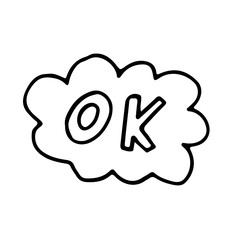 Simple and stylish collection of modern illustrations, vector hand drawn elements, doodles, lettering, phrase