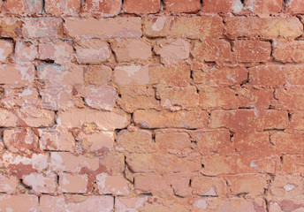 Old brick wall in the house as an abstract background