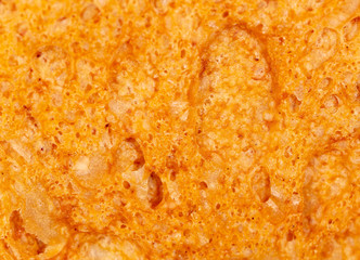 Brown bread crust as an abstract background