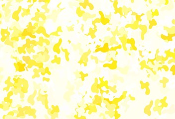 Light Yellow vector pattern with random forms.