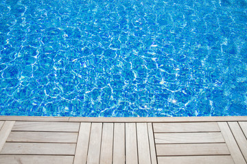 Fototapeta na wymiar Blue Water in swimming pool