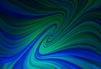 Dark Blue, Green vector blurred shine abstract template. New colored illustration in blur style with gradient. Smart design for your work.