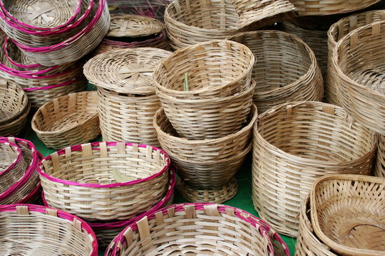 bambo basket at pune maharashtra india