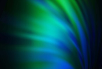 Dark Blue, Green vector blurred background. Shining colored illustration in smart style. Smart design for your work.