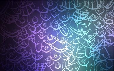 Fototapeta premium Dark Pink, Blue vector background with tasty sweets. Glitter abstract sketch with sweets, candies, desserts. Pattern for ads of breakfast, lunch, dinner.