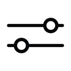 filter icon - black vector sign