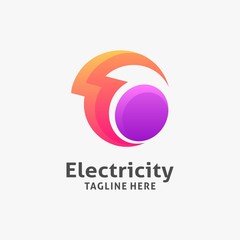 Electrical lightning logo design