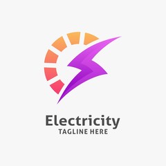Electrical lightning logo design