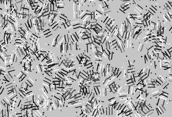 Light Gray vector background with stright stripes, dots.