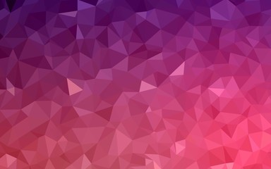 Fototapeta premium Dark Purple, Pink vector polygon abstract background. Polygonal abstract illustration with gradient. A new texture for your web site.