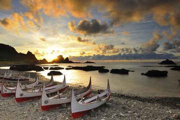 sunset of Orchid Island