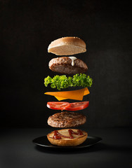 Hamburger flying