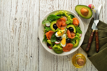 Salad salmon