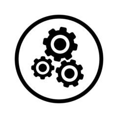 Cog Vector icon. Settings illustration Symbol. settings symbol.
