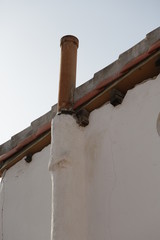 Thin old chimney