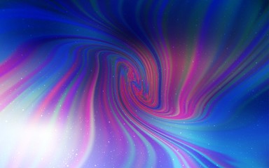 Dark Pink, Blue vector layout with cosmic stars. Blurred decorative design in simple style with galaxy stars. Template for cosmic backgrounds.