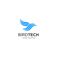 Creative and clean logo design of bird with clean background - EPS10 - vector.