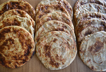 Anatolian breads on the shelf for sale