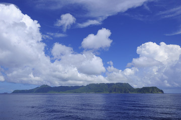 Fototapeta na wymiar Pan shot of the Lanyu island
