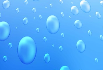 Light BLUE vector background with dots. Illustration with set of shining colorful abstract circles. The pattern can be used for beautiful websites.