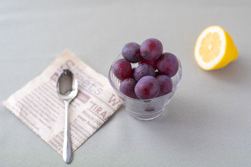 デザート巨峰とレモン