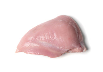 Fresh Uncooked Raw Turkey Fillet Breast Meat Isolated