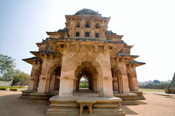 Lotus Mahal, General View of Facade. Hampi, Karnataka India