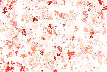 Light Red vector pattern with random forms.