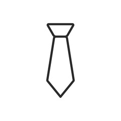 Tie Icon Vector Illustration. Tie Symbol Logo Template.