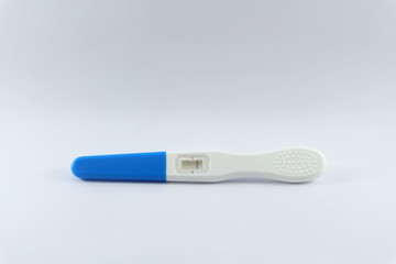 Pregnancy screening and white background