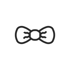 Obraz premium Tie Icon Vector Illustration. Tie Symbol Logo Template.